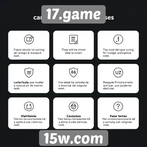 Características de usabilidade do site 17.game